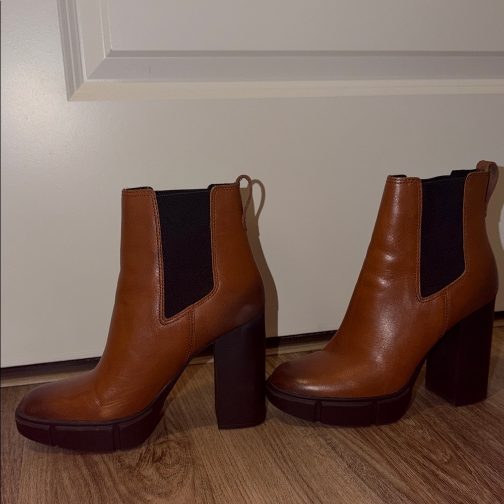 Steve Madden Brown Leather Ankle Boots